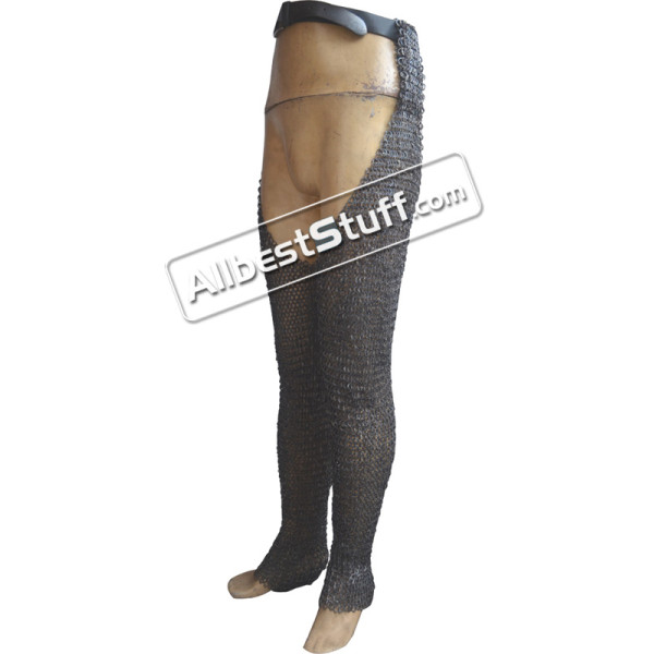 Titanium Chain Mail Chausses Long Length 44