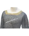 Titanium Long Length Maille Shirt Riveted Large Chest 50 image 2
