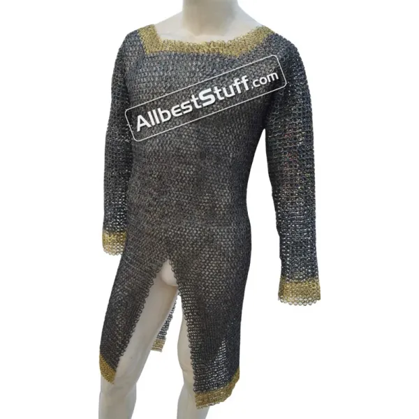 Titanium Long Length Maille Shirt Riveted Large Chest 50