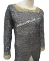 Titanium Long Length Maille Shirt Riveted Large Chest 50 image 4