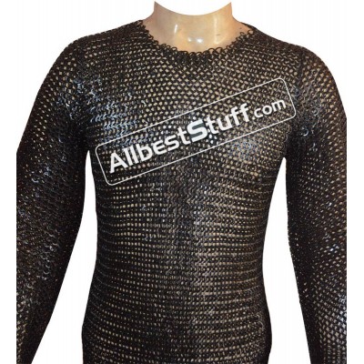 Chain Mail Wedge Riveted Full Sleeve Shirt Chest 42