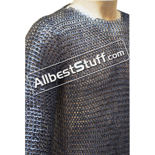 Long Wedge Riveted 8 MM Chain Maille Hauberk Chest 54