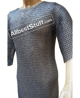 Chain Mail 8 MM Wedge Riveted Alternating Solid Chest 44