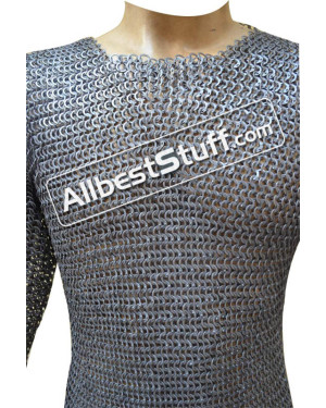 Knight Armour 8 MM Wedge Riveted Maille Shirt Chest 56