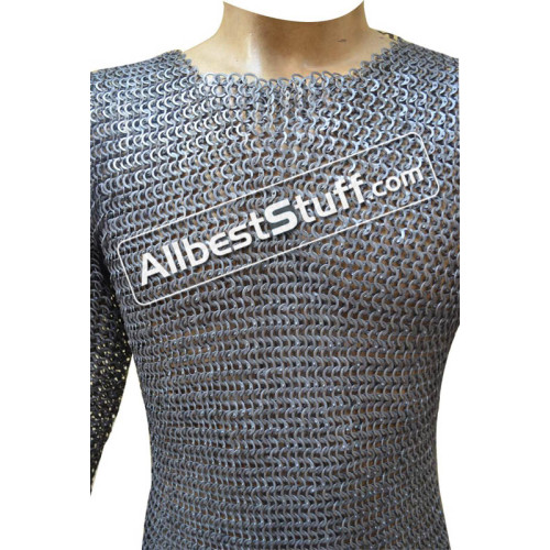 Knight Armour 8 MM Wedge Riveted Maille Shirt Chest 56
