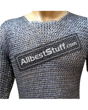 Knight Armour Wedge Rivet Alternating Solid Chain Mail Shirt Chest 52