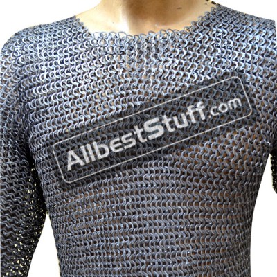 Knight Armour Wedge Rivet Alternating Solid Chain Mail Shirt Chest 52