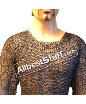 Wedge Riveted Chest 54 Hauberk Flat Solid Maille