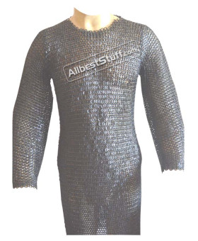 Wedge Riveted Chainmail Hauberk 8 MM Chest 44
