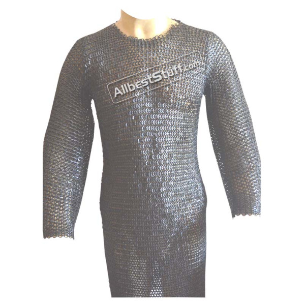 Wedge Riveted Chainmail Hauberk 8 MM Chest 44