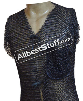 Large Butted Maille Shirt Short Length with Pocket