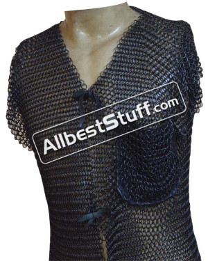 Large Butted Maille Shirt Short Length with Pocket