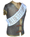Chain Mail Riveted Jacket with Leather Fasteners image 1