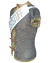 Chain Mail Riveted Jacket with Leather Fasteners image 2