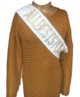 8 mm Aluminum Butted Chain Mail Golden Anodized