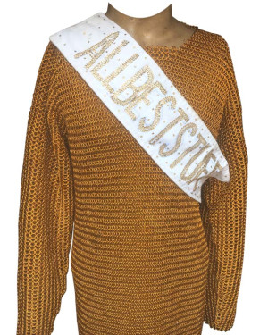 8 mm Aluminum Butted Chain Mail Golden Anodized