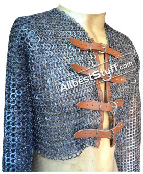 Aluminum Flat Riveted Half Maille Shirt