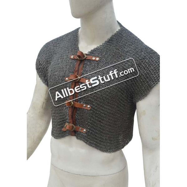 Flat Riveted Sleeveless Chainmail Vest Chest 36