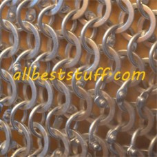 16 Gauge Aluminum Round Riveted Flat Solid Maille Hood