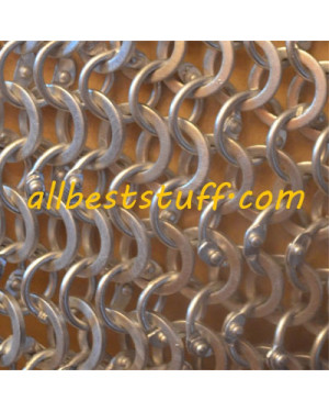 16 Gauge Aluminum Round Riveted Flat Solid Maille Hood