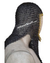 16 Gauge 8 mm Round Riveted Flat Solid Maille Coif image 1