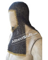 16 Gauge 8 mm Round Riveted Flat Solid Maille Coif image 3