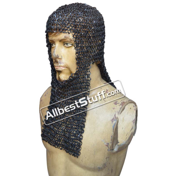 Rectangle Bottom 8 MM Round Riveted Maille Coif