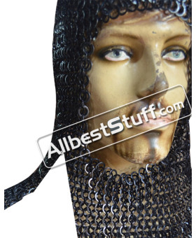 Rectangle Maille Hood Flat Wedge Riveted Alternate Solid Coif