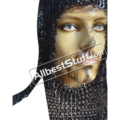 Rectangle Maille Hood Flat Wedge Riveted Alternate Solid Coif