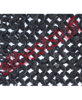 Round Riveted with Flat Washer Chain Mail Hood 9 MM