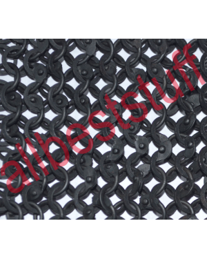 Round Riveted with Flat Washer Chain Mail Hood 9 MM