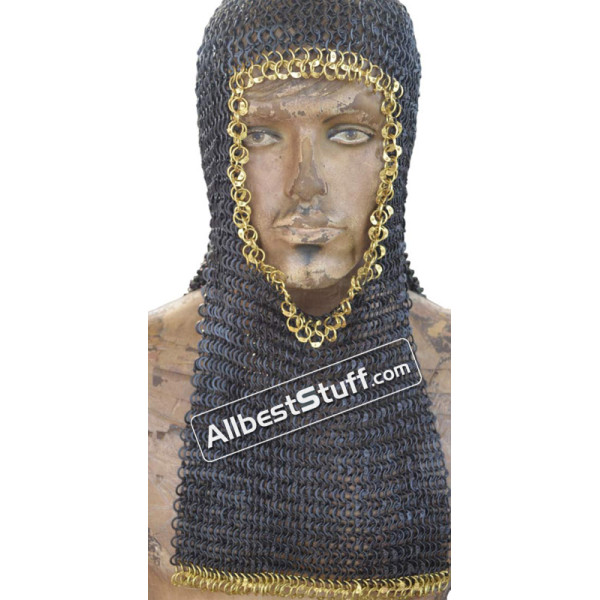 Round Riveted Flat Solid Coif 8 MM