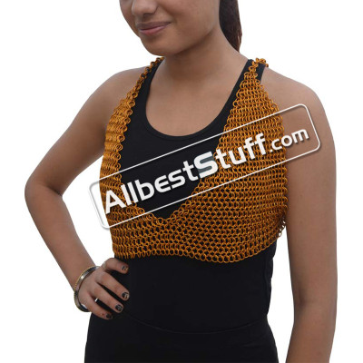 Butted 8 mm Light Weight Aluminum Chainmail Bra top