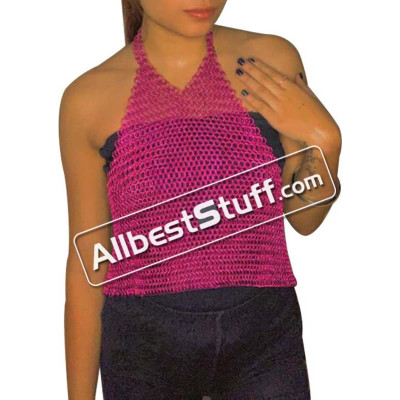 Butted Aluminum Ladies Chainmail Top Backless 8 mm