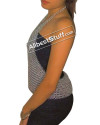 Ladies Chainmail Top Aluminum Butted 8 mm Backless Tops image 1