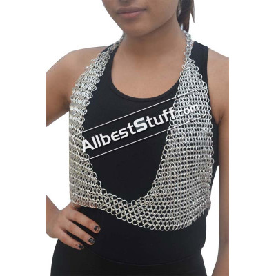 Light Weight Aluminum Butted Chainmail Bra top