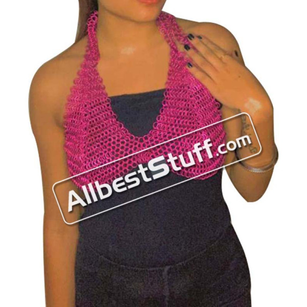 Light Weight Aluminum Chainmail Bra top Butted 8 mm