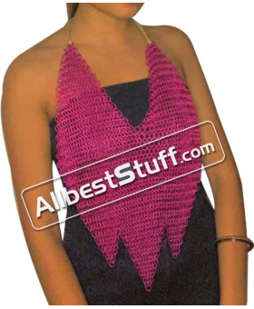 Light Weight Aluminum Chainmail Bra Butted Rings 8 mm