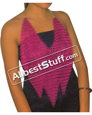 Light Weight Aluminum Chainmail Bra Butted Rings 8 mm