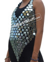 Squamous Sequins Nightclub Party Dress Coin Tops Glitter Party Top image 1
