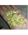 6 MM Brass Flat Ring with Wedge Rivets image 1