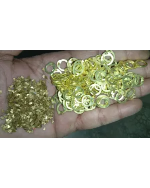 6 MM Brass Flat Ring with Wedge Rivets