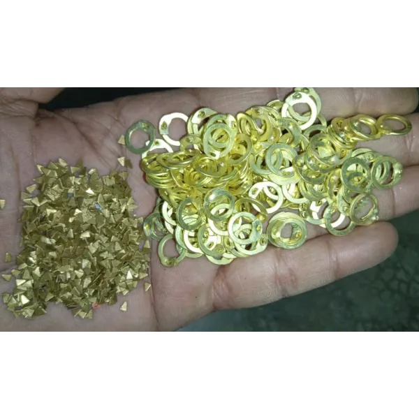 6 MM Brass Flat Ring with Wedge Rivets