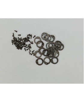 6 MM Flat Ring Loose Rings Pack with Pin Rivets