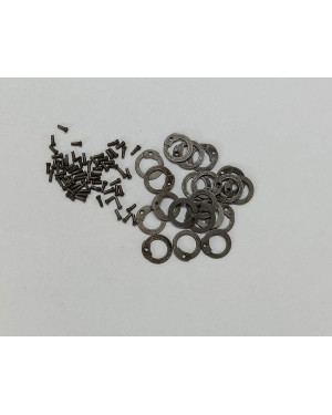6 MM Flat Ring Loose Rings Pack with Pin Rivets