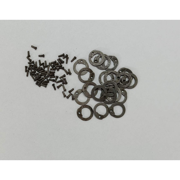 6 MM Flat Ring Loose Rings Pack with Pin Rivets