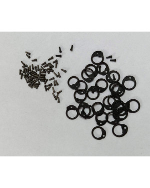 6 MM Round Ring Loose Rings Pack with Pin Rivets