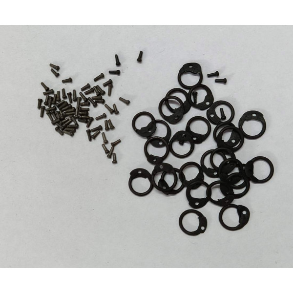 6 MM Round Ring Loose Rings Pack with Pin Rivets