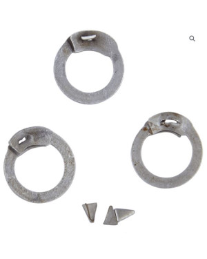 6 MM Wedge Riveted Loose Rings and Rivets