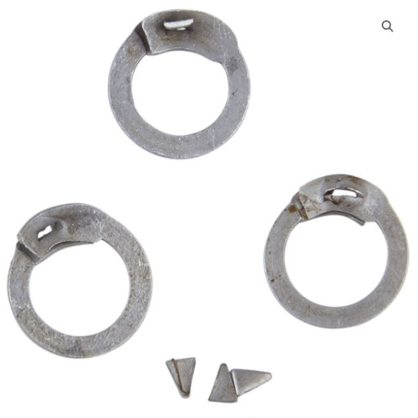 6 MM Wedge Riveted Loose Rings and Rivets